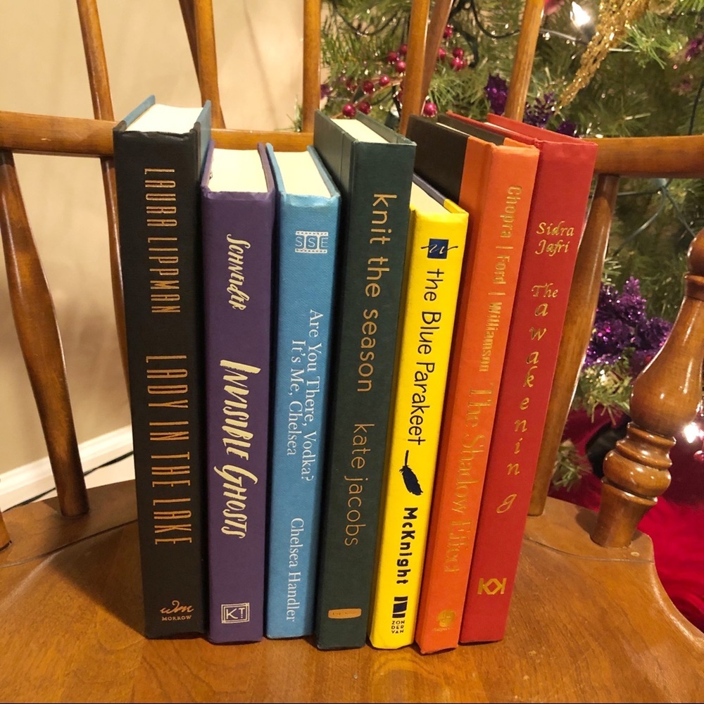 🌈 Rainbow 7 Hardcover Book Set Decor Home - Picture 3 of 4